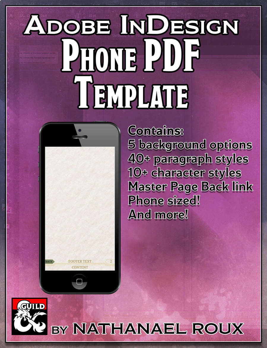 Adobe InDesign Phone PDF Template